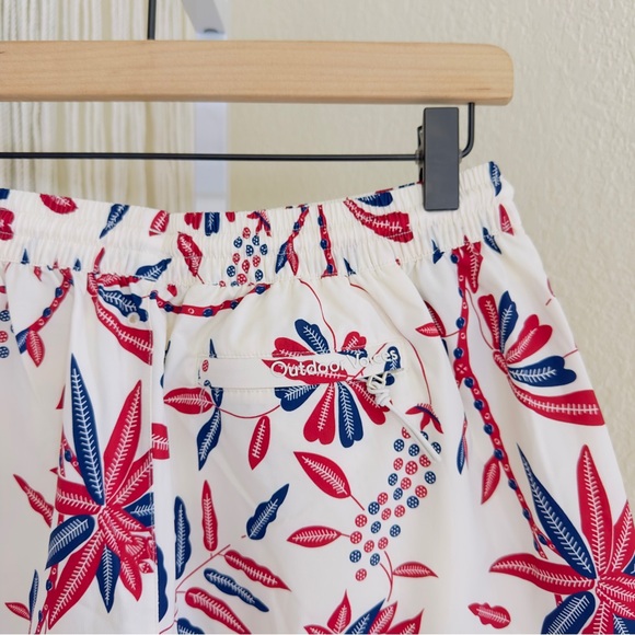 Outdoor Voices‎ Floral SolarCool 3" Short in Leaf Berry Size Small Unlined Beach - Picture 5 of 8